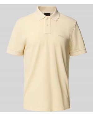 BOSS Regular Fit Poloshirt aus reiner Baumwolle Modell 'PRIME' - Natur