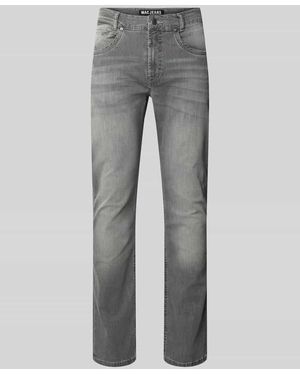 M·a·c Regular Fit Jeans aus Baumwoll-Mix Modell 'Arne Pipe' - Grau