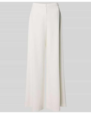 Swing Wide Fit Stoffhose mit Haken- und Reißverschluss - Weiß
