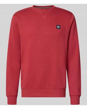 Lerros Regular Fit Sweatshirt aus Baumwoll-Mix - Rot