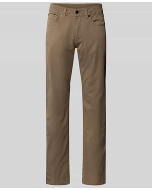 Pierre Cardin Tapered Fit Hose mit Eingrifftaschen Modell 'Lyon' - Natur