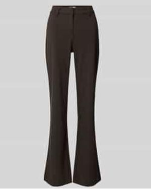Weekday Flared Stoffen Broek Met Achterzakken - Grijs