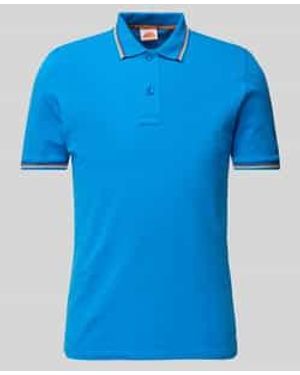 Sundek Poloshirt Met Korte Knoopsluiting - Blauw