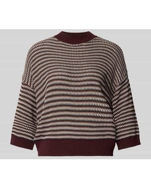 Opus Pullover mit Mock Neck Modell 'Peipina' - Rot