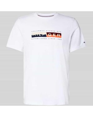 Tommy Hilfiger Regular Fit T-Shirt aus reiner Baumwolle - Weiß