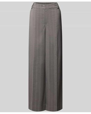 My Essential Wardrobe Wide Leg Stoffhose Mit Gürtelschlaufen Modell 'Tito' - Grau