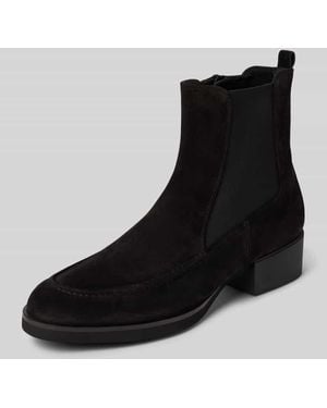 Högl Chelsea Boots aus echtem Leder Modell 'Velour' - Schwarz