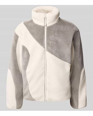Only & Sons Fleecejacke mit Stehkragen - Natur