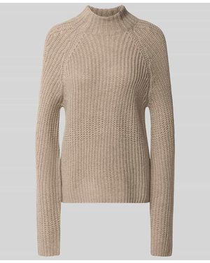 0039 Italy Strickpullover aus Kaschmir-Baumwoll-Mix Modell 'LONA' - Natur