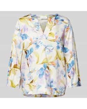 Eterna Comfort Fit Blouse Met V-hals - Grijs