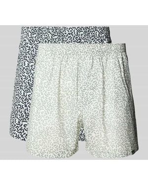 Pockies Boxershorts mit Label-Detail im 2er-Pack - Schwarz