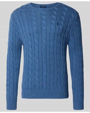 Polo Ralph Lauren Regular Fit Pullover aus reiner Baumwolle - Blau