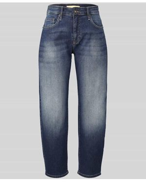 M·a·c Barrel Jeans aus Baumwoll-Mix mit Lyocell-Anteil Modell 'DANNI' - Blau