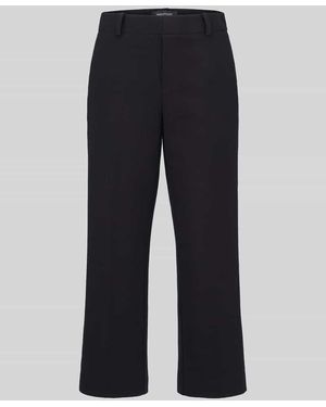 SteHmann Straight Fit Culotte aus Viskose-Mix Modell 'Fenja' - Blau