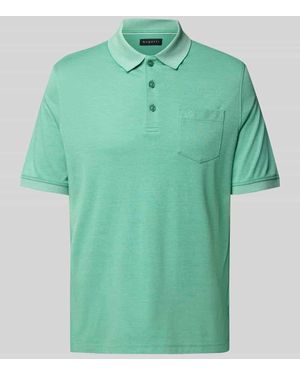 Bugatti Poloshirt mit Brusttasche - Grün