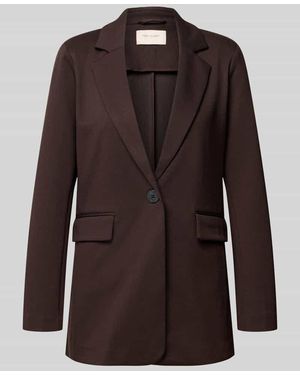 Freequent Regular Fit Blazer mit Viskose-Anteil Modell 'Nanni' - Braun