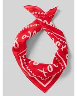 Comma, Sjaal Met Zijdege - Rood