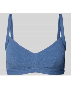 Barts High Support Bikini-Oberteil mit V-Ausschnitt Modell 'Saltoty' - Blau