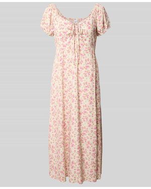 Gap Midikleid mit Puffärmeln - Pink