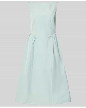 christian berg Midikleid mit rückseitigen Smok-Details - Blau