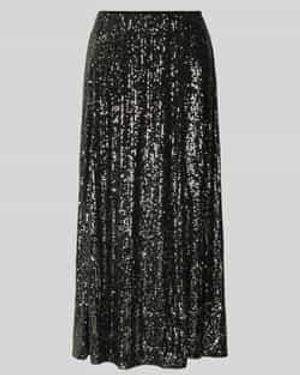 Street One Midirok Met Pailletten - Zwart