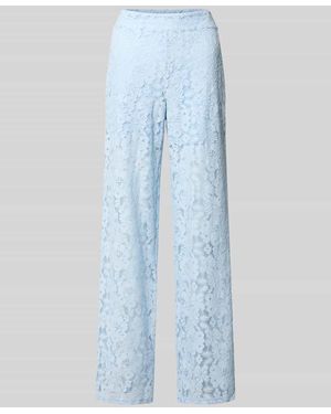 Vero Moda Weite Hose in Spitzenoptik Modell 'HONEY' - Blau