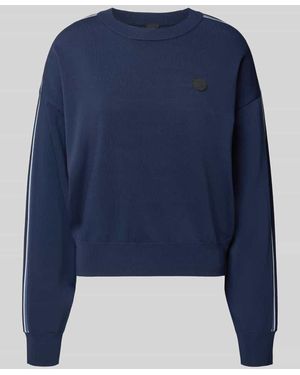 P.E Nation Sweatshirt mit Logo-Patch Modell 'RETREAT' - Blau