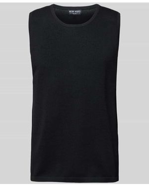 Antony Morato Tanktop mit gerippten Abschlüssen - Schwarz