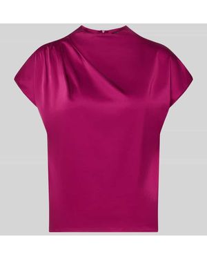 Zero Blusenshirt mit Rundhalsausschnitt und Kappärmeln - Pink