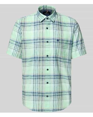 Lerros Regular Fit Freizeithemd mit Kentkragen - Blau