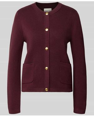 GANT Regular Fit Strickjacke aus reiner Baumwolle - Rot