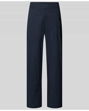 Lanius Straight Leg Stoffhose mit elastischem Bund - Blau