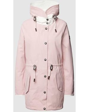 Wellensteyn Regular Fit Parka Mit Label-Patch Modell 'Sommerparka' - Pink