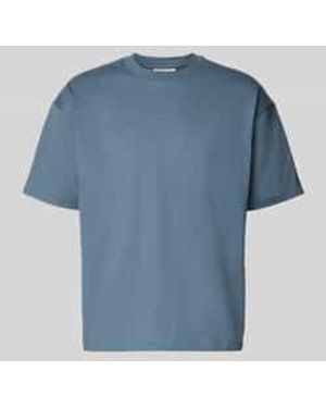 Marc O' Polo Boxy Fit T-Shirt Van Puur Katoen - Blauw