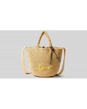KENZO Handtasche in Flecht-Optik - Mettallic