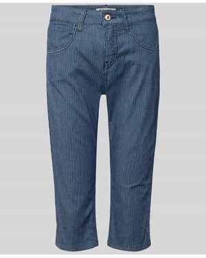 M·a·c Caprihose im Allover-Look Modell 'Summer Clean' - Blau
