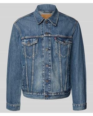 Levi's Jeansjacke mit Label-Detail Modell 'THE TRUCKER JACKET' - Blau