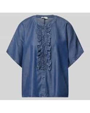 Milano Italy Relaxed Fit Blouse - Blauw