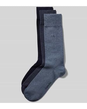 Calvin Klein Socken aus Baumwoll-Mix im 3er-Pack - Blau