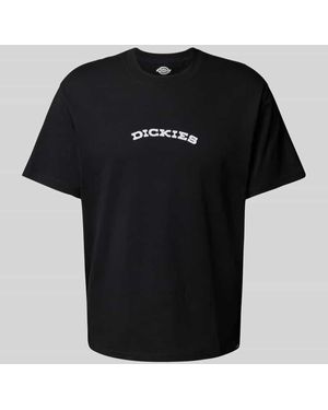 Dickies T-Shirt mit Label-Print - Schwarz