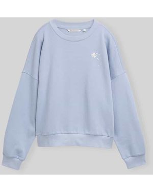 Tom Tailor Loose Fit Sweatshirt aus reiner Baumwolle - Blau