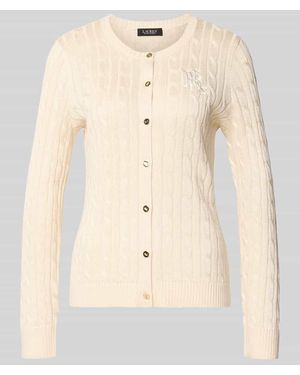 Ralph Lauren Cardigan mit Logo-Stickerei - Natur