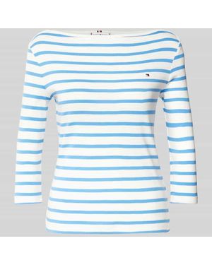 Tommy Hilfiger Slim Fit T-Shirt aus reiner Baumwolle Modell 'CODY' - Blau