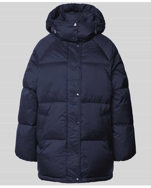 GANT Daunenjacke mit Kapuze und Eingrifftaschen - Blau
