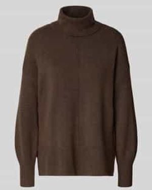 Pieces Regular Fit Coltrui Met Wol, Model 'Malou' - Bruin