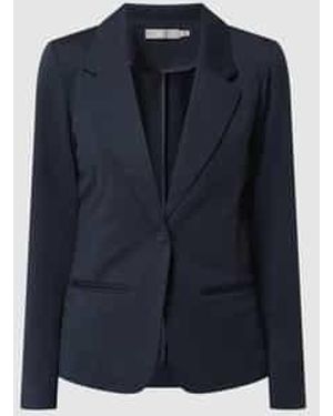 Fransa Blazer Met Reverskraag - Blauw