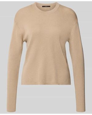 Windsor. Strickpullover aus Schurwoll-Seide-Mix - Natur