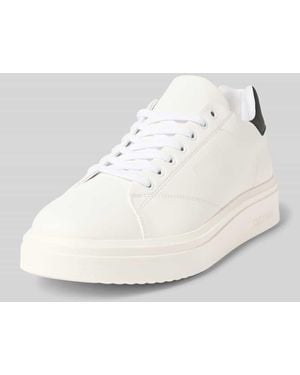 Steve Madden Ledersneaker mit Label-Schriftzug Modell 'FYNNER' - Weiß