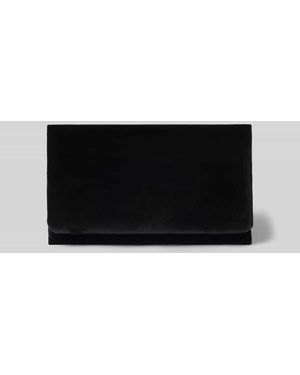 Abro⁺ Clutch aus Leder mit Reißverschlussfach innen - Grau