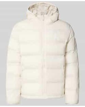 Calvin Klein Regular Fit Buffer Jacket Met Logoprint Model 'Monogram' - Naturel